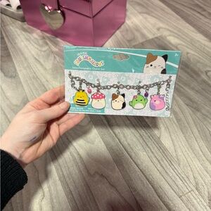 Squishmallows Pet Charm Set - Pink, Yellow, Green, Brown